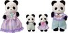 foto van Sylvanian Families  5529 familie panda- 4 speelfiguren- fluweelzacht