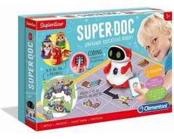 foto van Clementoni Superdoc, Coding Lab, STEM kit, speelgoedrobot voor kinderen, 5-7 jaar, 66963,Multicolour