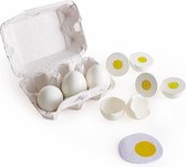 Hape Set van 6 Eieren met Doos - Speelgoedeten