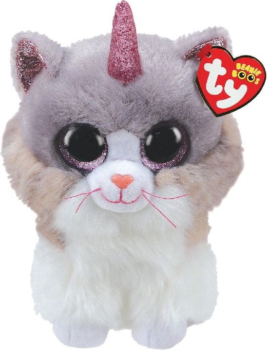 Ty - Knuffel - Beanie Buddy - Asher Cat - 24cm