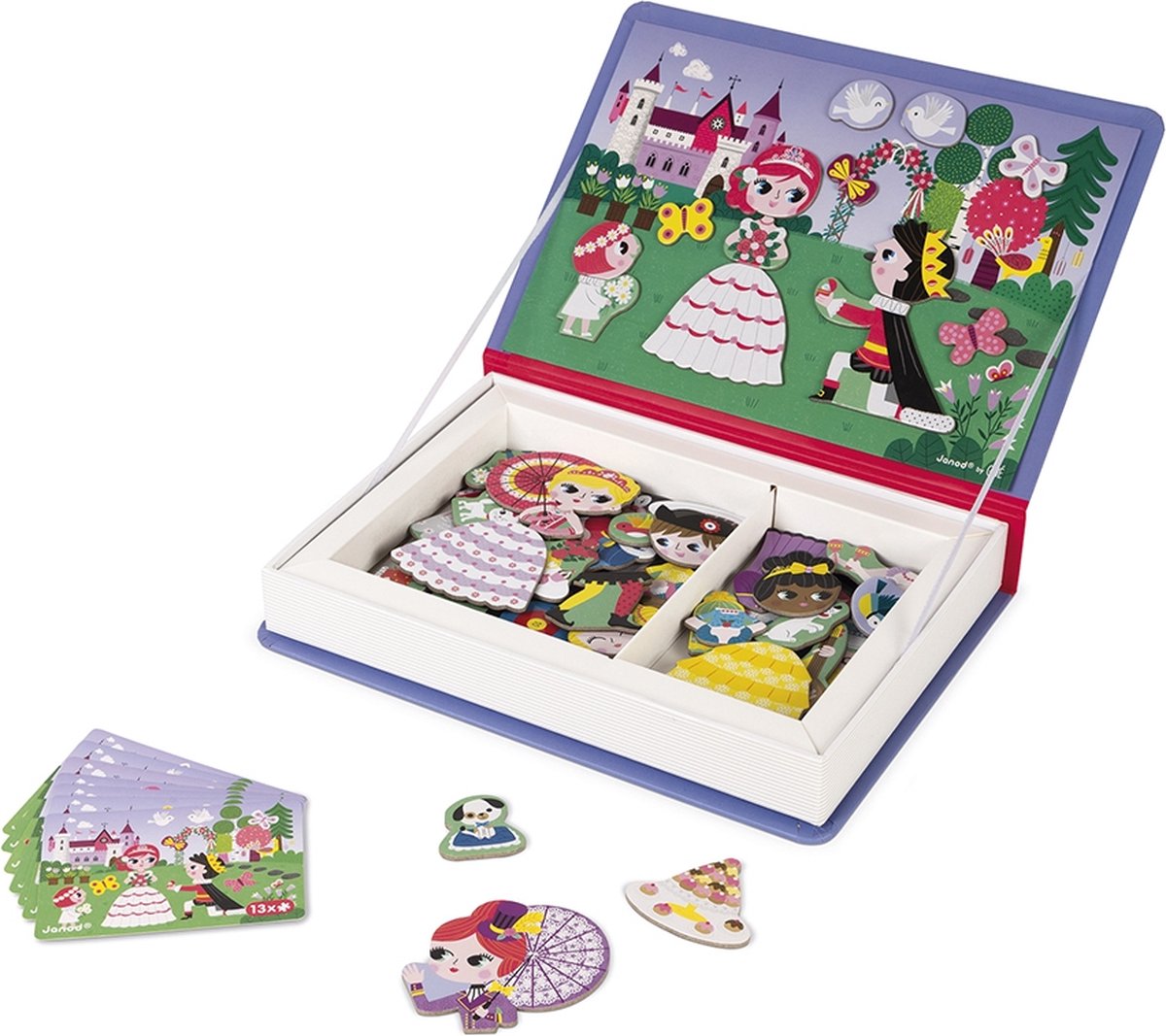 Janod - Magnetibook - Prinsessen - Magneetboek Speelset — afbeelding 6