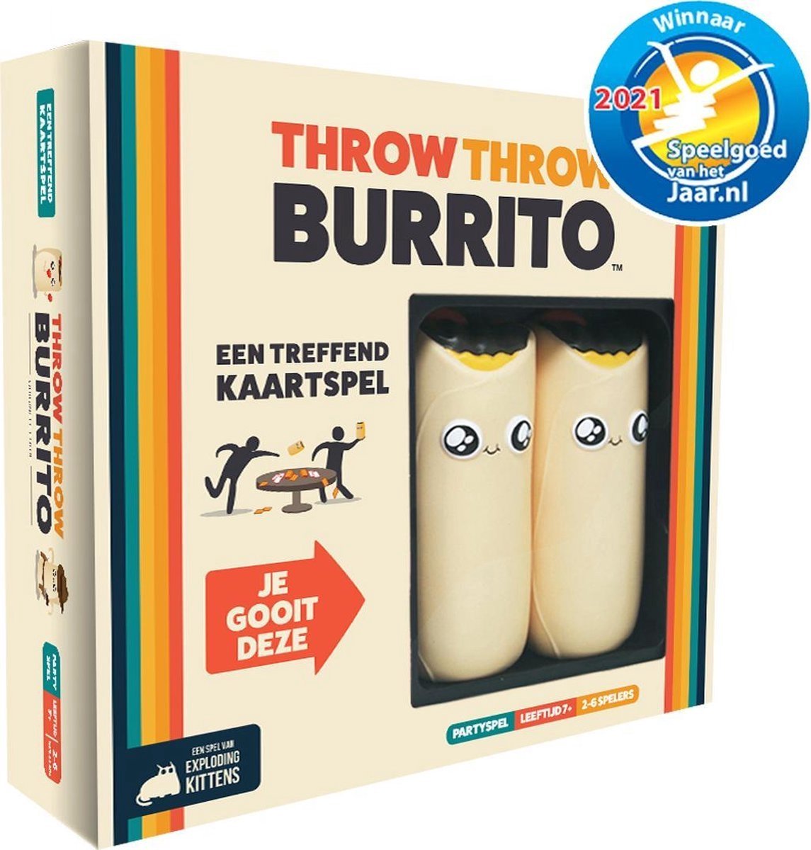 Throw Throw Burrito - Nederlandstalig Kaartspel - Exploding Kittens