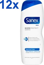 Sanex - BiomeProtect Dermo - Protecteur - Gel douche - 12x 750ml - Pack économique