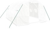 Bol.com vidaXL - Tuinkas - met - stalen - frame - 12 - m² - 4x3x2 - m - wit aanbieding