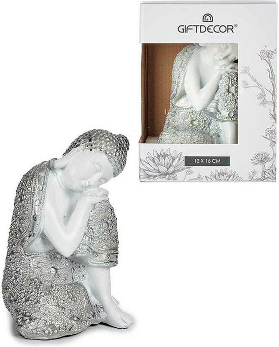 Decoratieve figuren Boeddha Zittend 10,5 x 15 x 12 cm (8 Stuks)