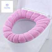 Toiletbril Hoes - Zachte Toiletzitting - Toiletbril Cover - WC Bril Cover - Herbruikbaar - Wasbaar - Roze