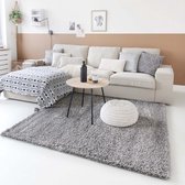 Tapis uni Shaggy Shaggy Trend - gris clair 200x290 cm
