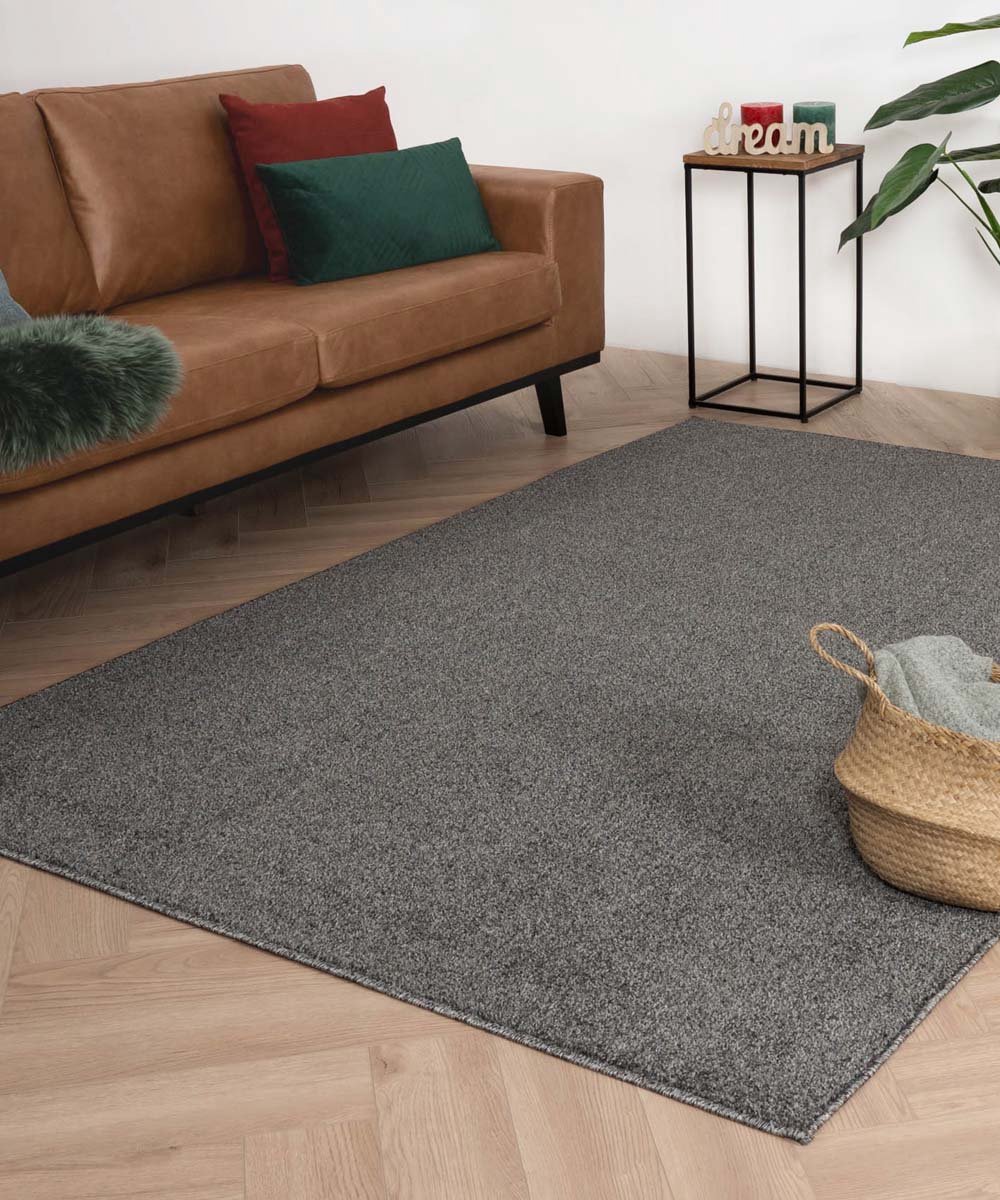 Laagpolig vloerkleed - Fine grijs 120x170