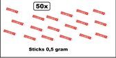 50x Canderel Sticks 0,5 gram - koffie thee suiker zoetje drink sweet suiker stick verjaardag thema feest