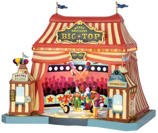 Lemax - Berry Brothers Big Top -  With 4.5v Adaptor - Kersthuisjes & Kerstdorpen