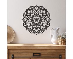 Wanddecoratie Mandala - Muurdecoratie Mandala - Muurdecoratie Hout - Wanddecoratie Hout - Muurdecoratie Woonkamer - Wanddecoratie Woonkamer - Wanddecoratie Industrieel - Wanddecoratie Dieren - Home Decor - Wall Line Art - 29 x 29 cm