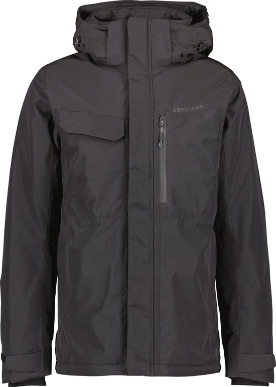 Didriksons STEFAN USX JKT Heren Outdoorjas - Black - Maat XL