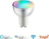 DrPhone SmartLED® - Dimbaar Gu10 Smart Lamp - Slimme Verlichting - 5W - RBG+W - Wifi - Smart Home - Alexa / Google Home Led Lamp