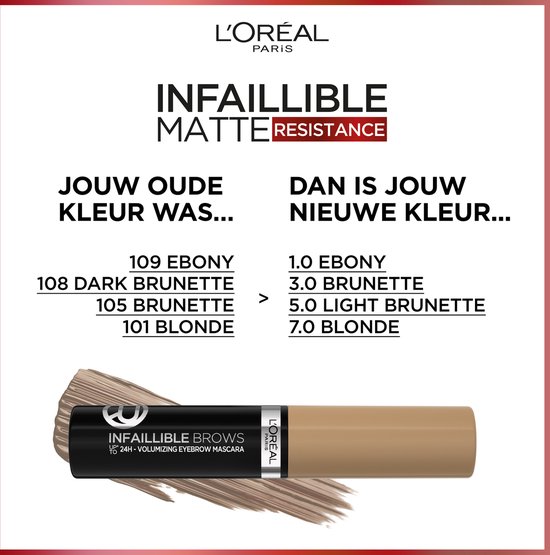 L Or al Paris Infaillible up to 24H Brow Mascara