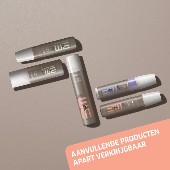 Verschillende Wella EIMI haarproducten, waaronder Root Shoot. "Aanvullende producten apart verkrijgbaar".