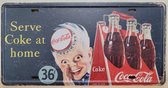 Coca Cola mannetje Sprite boy License plate wandbord van metaal METALEN-WANDBORD - MUURPLAAT - VINTAGE - RETRO - HORECA- BORD-WANDDECORATIE -TEKSTBORD - DECORATIEBORD - RECLAMEPLAAT - WANDPLAAT - NOSTALGIE -CAFE- BAR -MANCAVE- KROEG- MAN CAVE