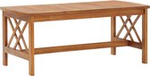 The Living Store Houten Salontafel - Massief Acaciahout - 102 x 50 x 43 cm