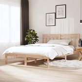 The Living Store Bedframe - Slaapkamermeubels - 140x200 cm - Massief grenenhout