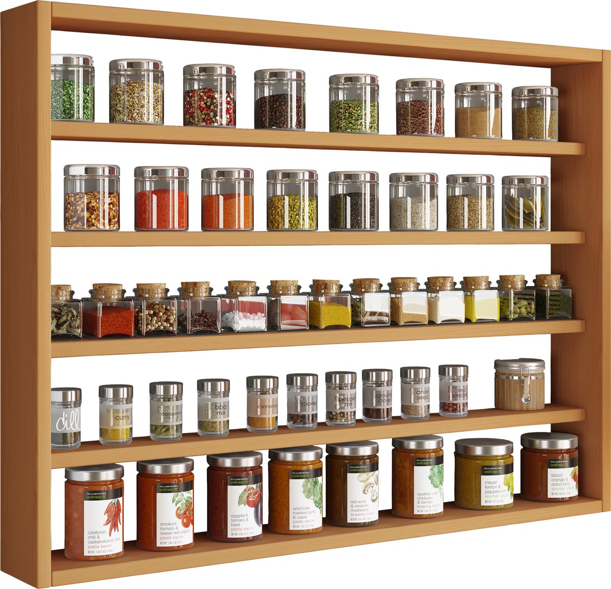 VCM planken voor slaapkamer, wandplanken, pannenrek, zwevende wandplank, keukenplanken, st