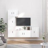 The Living Store - Televisiekastenset - TV-meubel - 57 x 34.5 x 40 cm - hoogglans wit