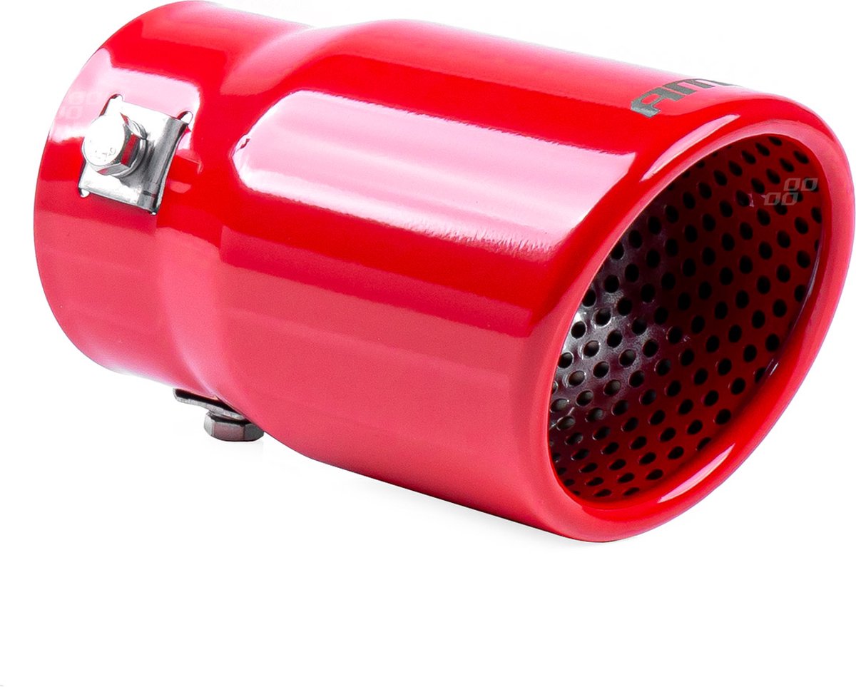Universeel RVS uitlaat sierstuk - MT 017RED - Aansluit diameter tussen de 43mm en 62mm