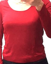 Calvin Klein | Shirt LM Crew neck | Dames | kleur warm rood | L