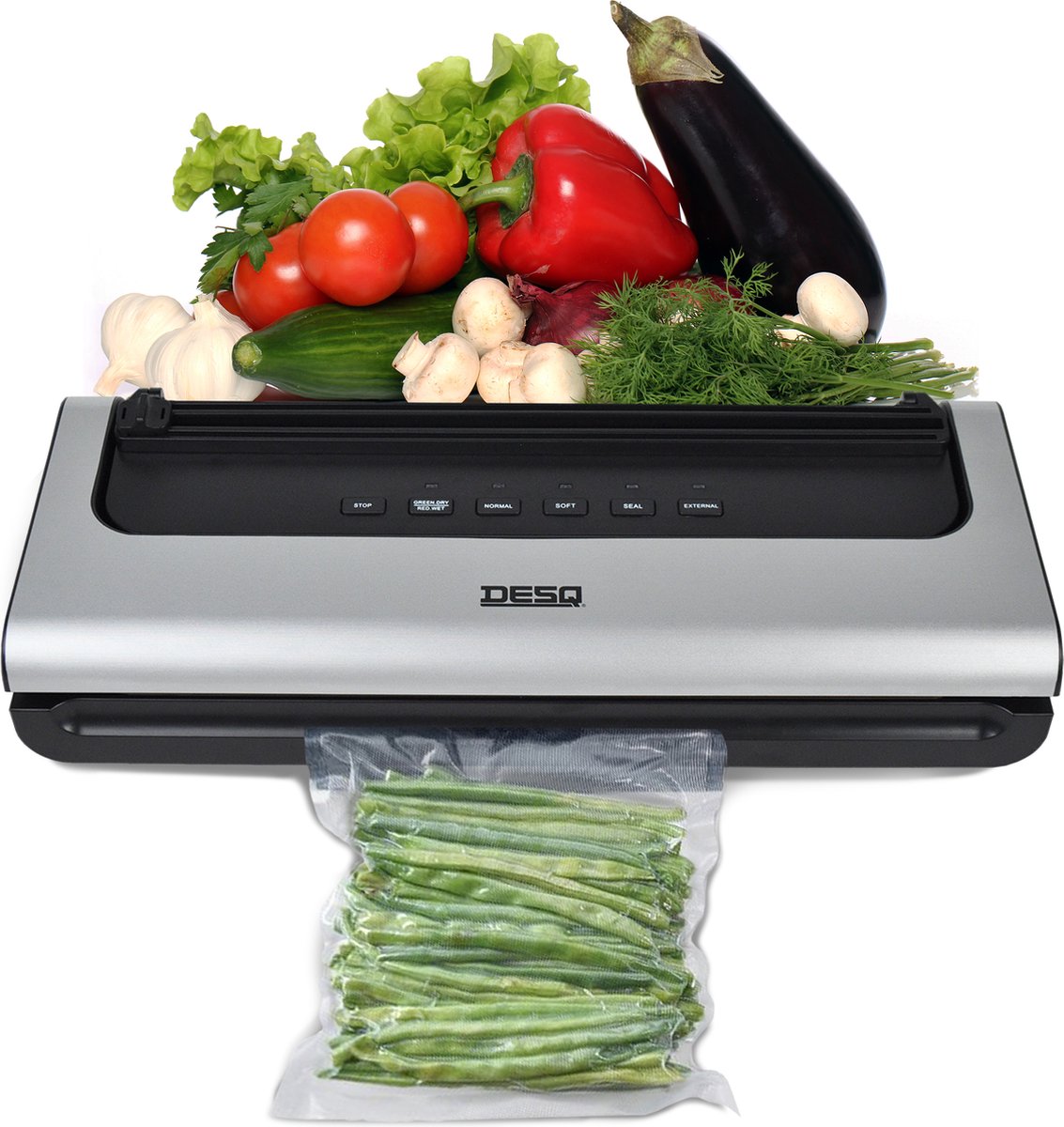 Machine Sous Vide, Appareil de Mise Sous Vide Alimentaire Automatique avec  10 Sacs Sans BPA pour Aliments, Viandes, Légumes, Fruits