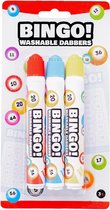 Engelhart Bingo stylos/marqueurs/dabbers - 3x - bleu/jaune/rouge - 20 ml