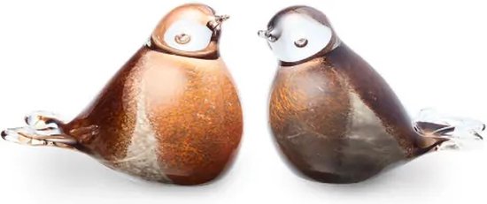 glas urn ornament, as bestemming vogel