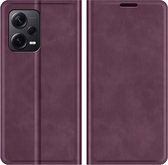 Xiaomi Redmi Note 12 Pro+ 5G Magnetic Wallet Case - Purple
