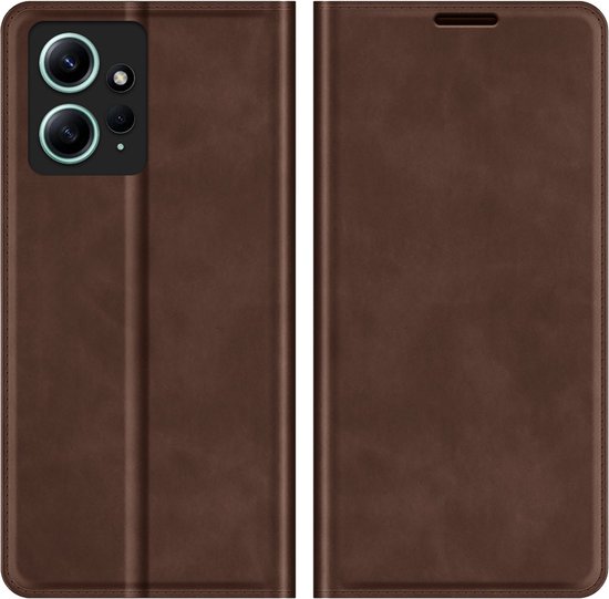 Étui Portefeuille Magnétique Xiaomi Redmi Note 12 4G - Marron