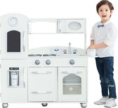 Réfrigérateur de cuisine, congélateur, cuisinière en bois Witte Teamson Kids TD-11414W