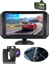 Kleyn - Set de caméras de recul - 1080P - Caméra de recul étanche IP68 - Super Vision Nocturne - pour fourgonnettes, Voitures et camions - Deux options d'installation