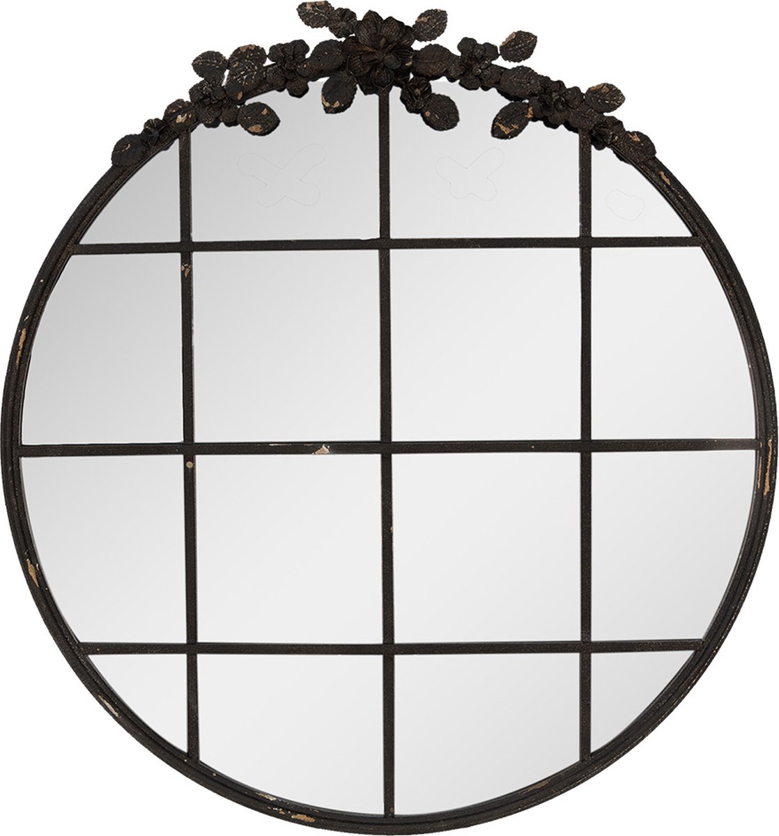 Spiegel 81 cm Zwart IJzer