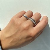 Glow 114.137454 Unisex Ring - Minimalistische ring - Sieraad - Zilver - 925 Zilver - 10 mm breed