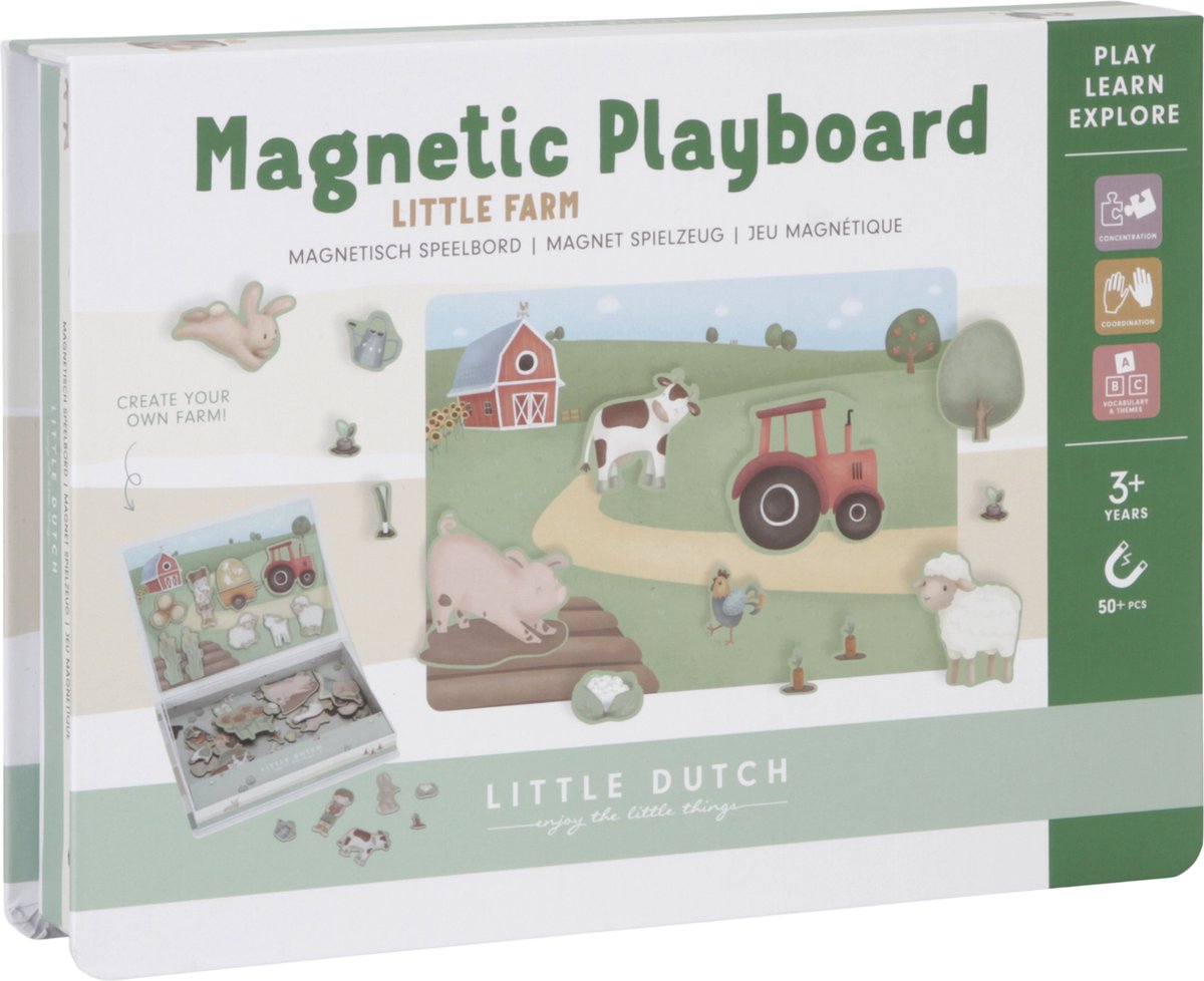 Little Dutch - Magnetisch speelbord FSC - Little Farm - Little Dutch