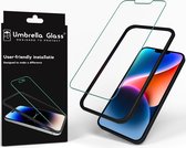 Umbrella Glass EasyClick UltraHD Screenprotector - Geschikt voor iPhone 14