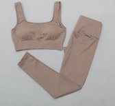 ByMND - Ensemble de gym LIGHT RIBBED - Taille L - Peach - 2 pièces