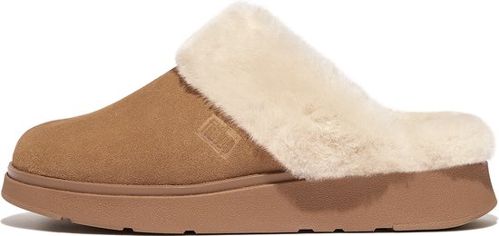 FitFlop Gen-Ff Shearling-Collar Suede Slippers