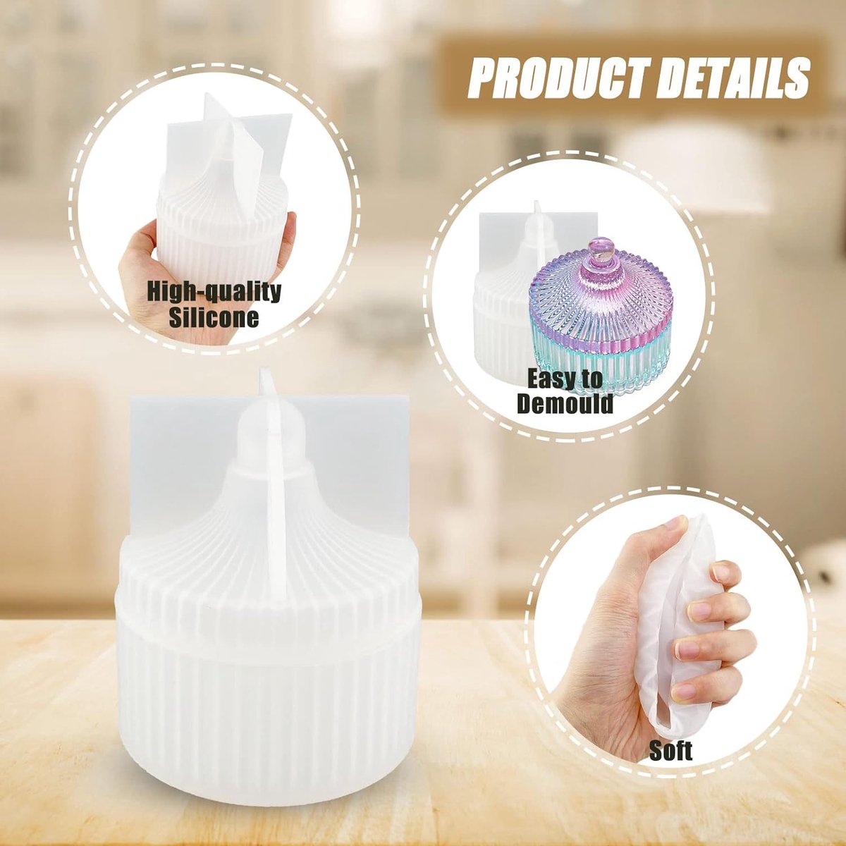 Lot De 5 Moules En Silicone Pour Boîtes En Résine Forme Cercueil Halloween - Création Rangement Bijoux & Déco