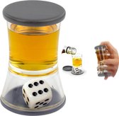 Cheqo® Dice Drinking Game - Roll The Dice - Verre à liqueur inclus - Avec dés - Jeu à boire