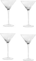 Broste Copenhagen Bubble serie set van 4 Martini glazen - mond geblazen 20 CL