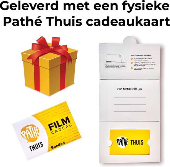Filmpakket XL - Pathé Thuis - Cadeaupakket met film voucher - Brievenbus - Valentijn cadeau - Bondoo