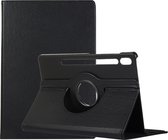Mobigear Tablethoes geschikt voor Samsung Galaxy Tab S9 Hoes | Mobigear DuoStand Draaibare Bookcase - Zwart