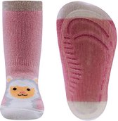 Ewers antislip sokken roze met alpaca
