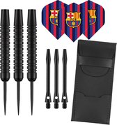 Darts Set Black - fléchettes - FC Barcelona 1 - tiges de fléchettes - vols de fléchettes - 23 grammes - fléchettes