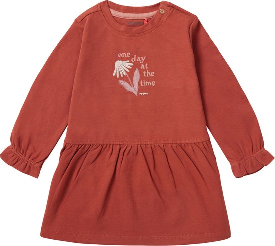 Noppies Robe fille Viana manches longues Robe Filles - Baked Clay - Taille 56