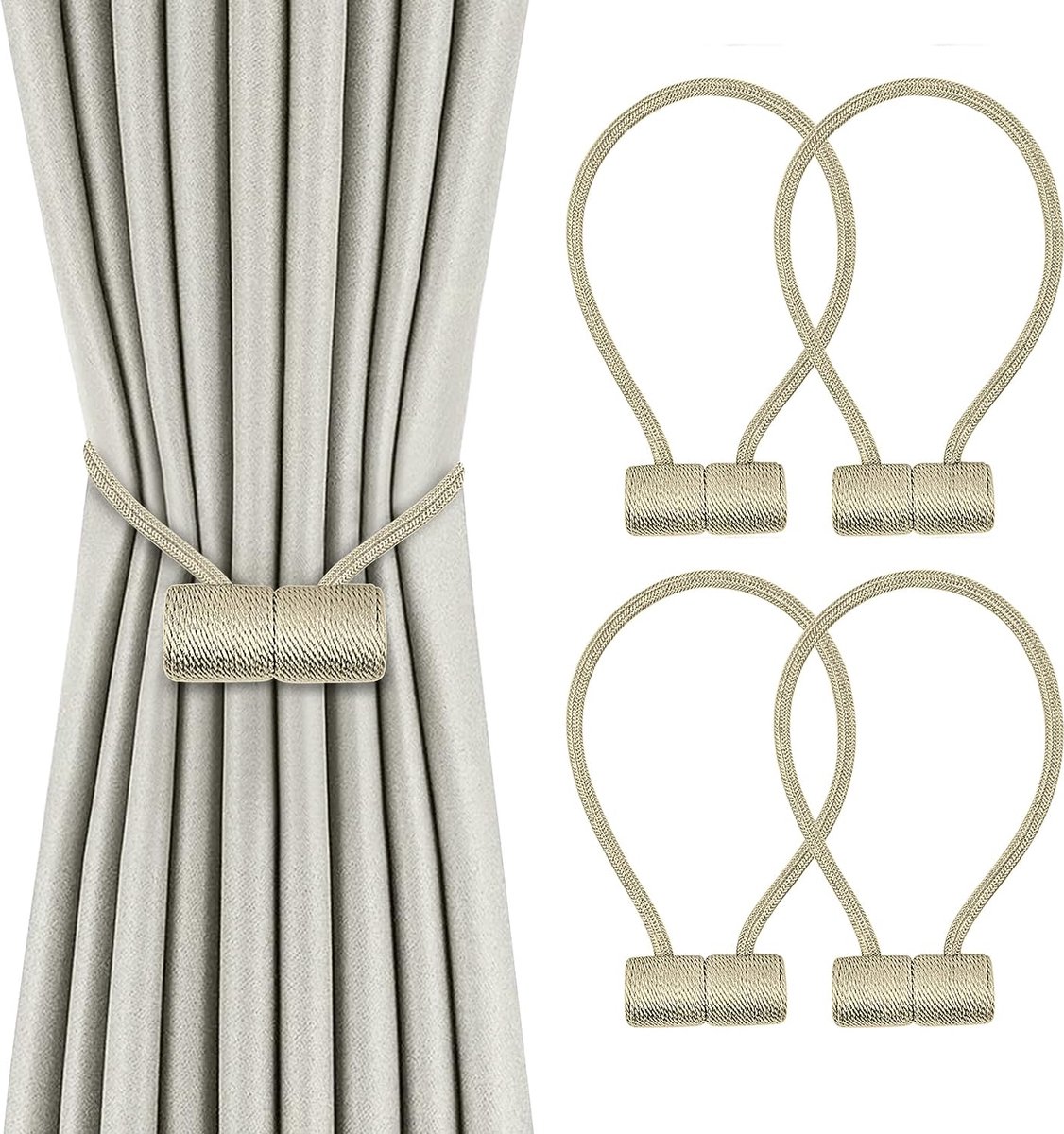 Rideaux de décoration intérieure moderne, clips de rideau, aimant pour  fenêtre, salon