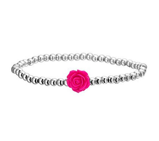 Montebello Armband Pinkie - 316L Staal - Roosje - Ø10mm - Rek