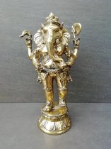 Ganesh/Ganapati en bronze doré/Inde/Asie